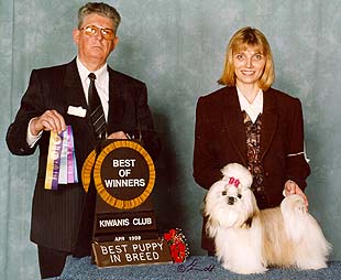 Dar-Len Wins First Show - Proud Lenore Looks On